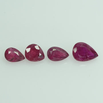 6.62 Cts Natural Ruby Loose Gemstone Pear Cut