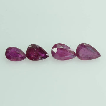 5.34 Cts Natural Ruby Loose Gemstone Pear Cut