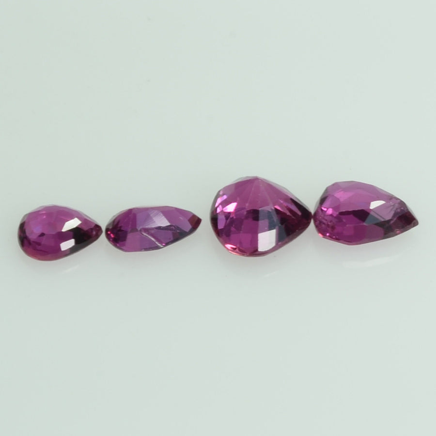 1.78 Cts Natural Ruby Loose Gemstone Pear Cut