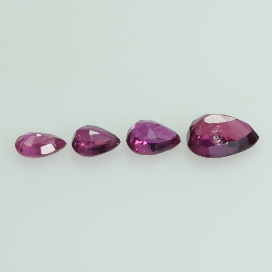4.21 Cts Natural Ruby Loose Gemstone Pear Cut
