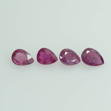 24.60 Cts Natural Ruby Loose Gemstone Pear Cut