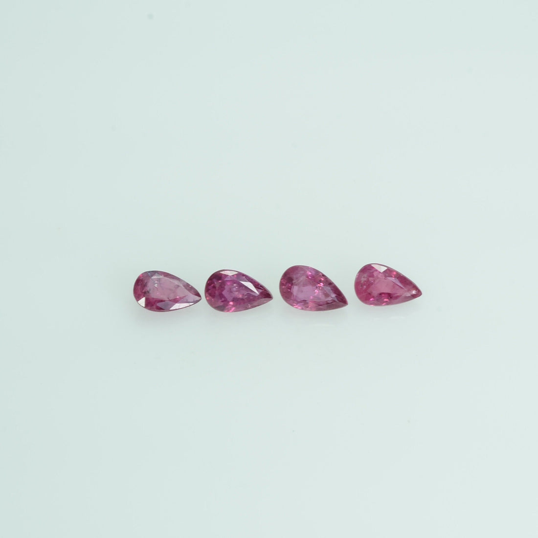 5x3 mm Lot Natural Ruby Loose Gemstone Pear Cut