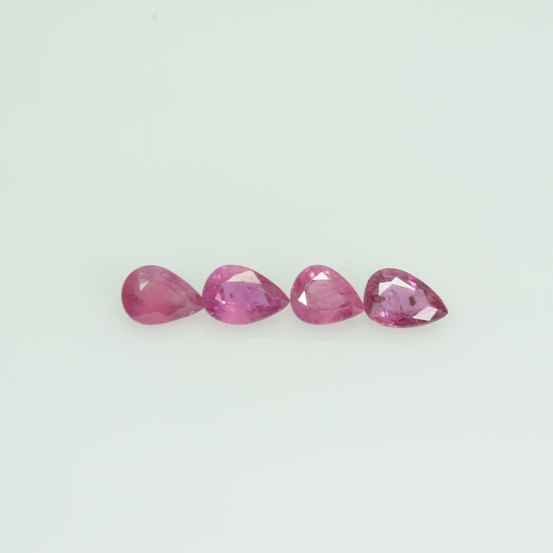 6x4 mm Lot Natural Ruby Loose Gemstone Pear Cut