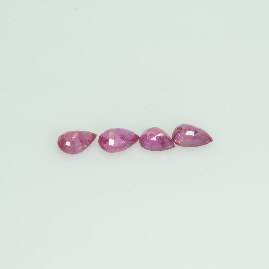 6x4 mm Lot Natural Ruby Loose Gemstone Pear Cut