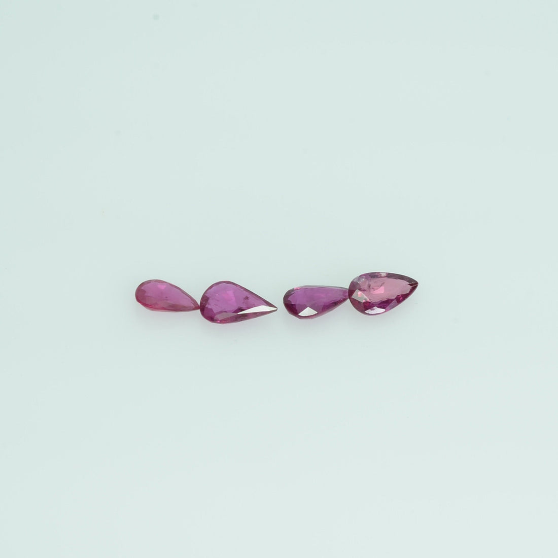 5x3 mm Lot Natural Ruby Loose Gemstone Pear Cut