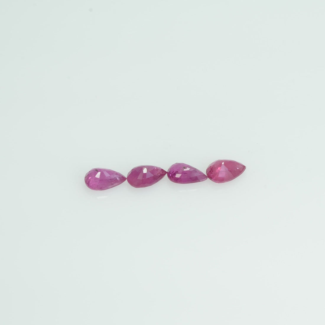 5x3 mm Lot Natural Ruby Loose Gemstone Pear Cut