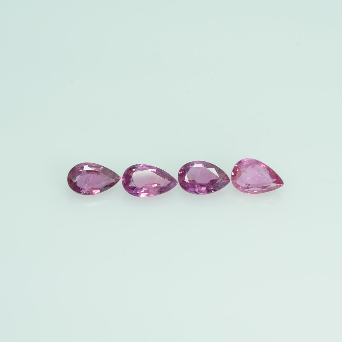 6x4 mm Natural Ruby Loose Gemstone Pear Cut