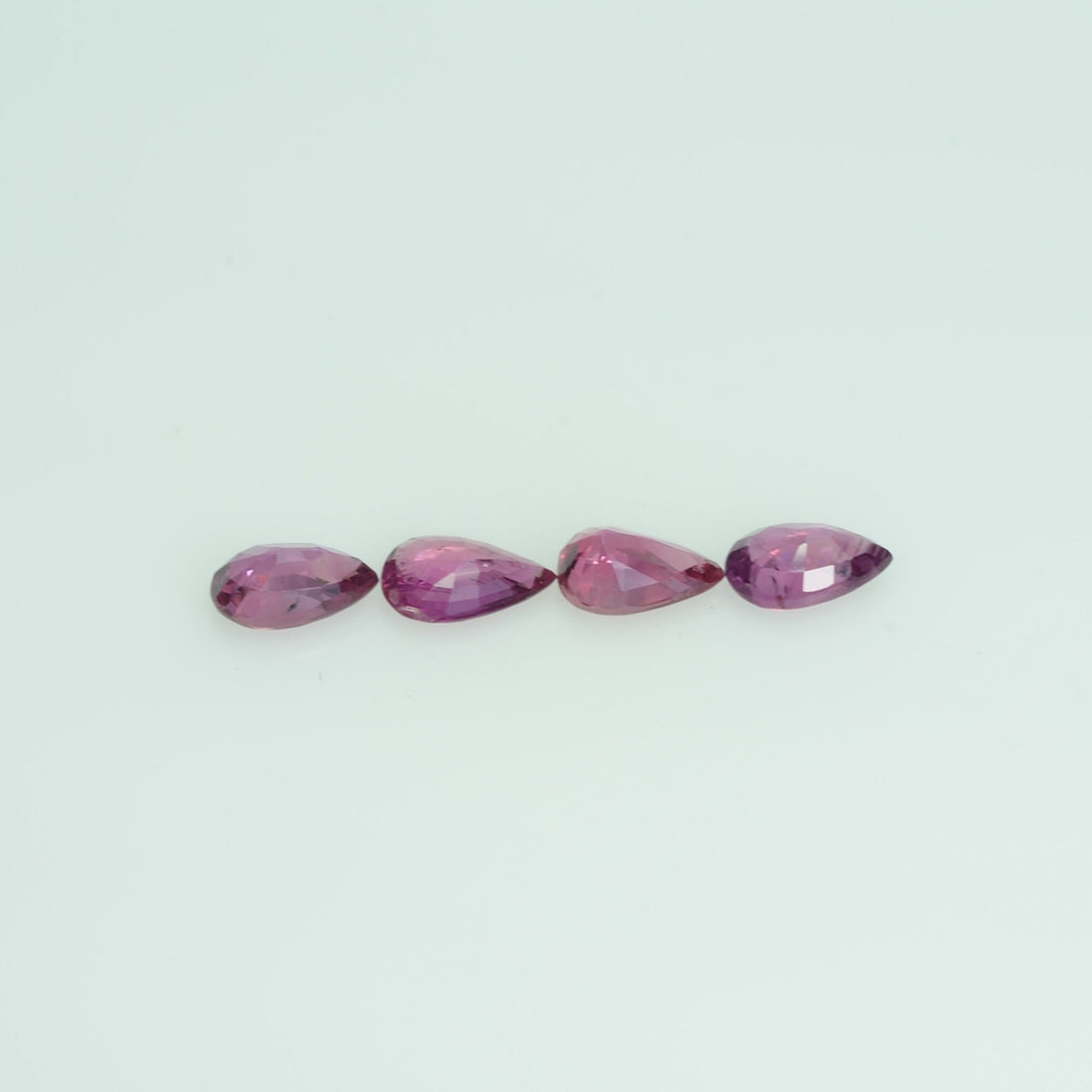 6x4 mm Natural Ruby Loose Gemstone Pear Cut