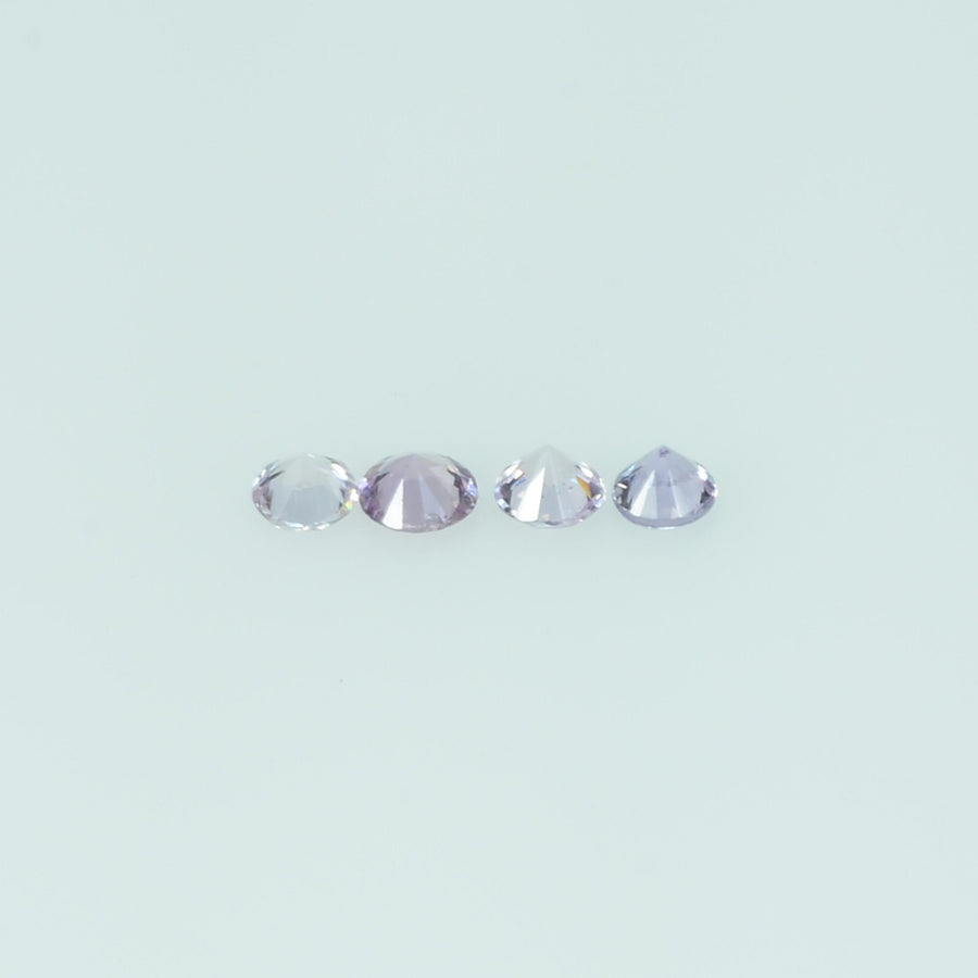 2.0-4.5 Natural Purple Sapphire Loose Gemstone Round Diamond Cut Pk Quality