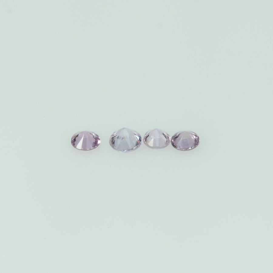 2-4.5 mm Natural Purple Sapphire Loose Gemstone Round Diamond Cut Cleanish Quality