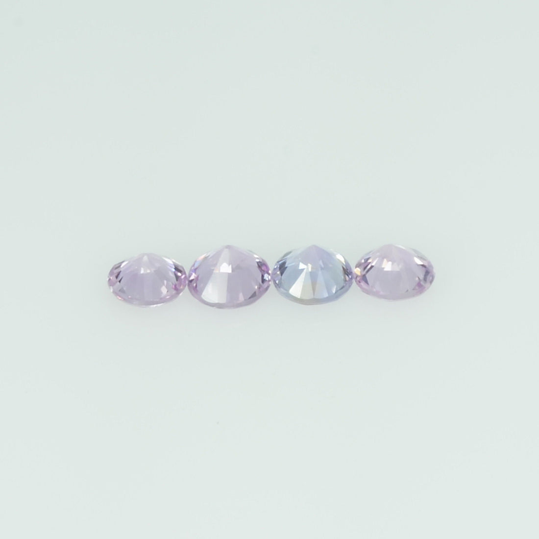 2-4.5 mm Natural Purple Sapphire Loose Gemstone Round Diamond Cut Cleanish Quality