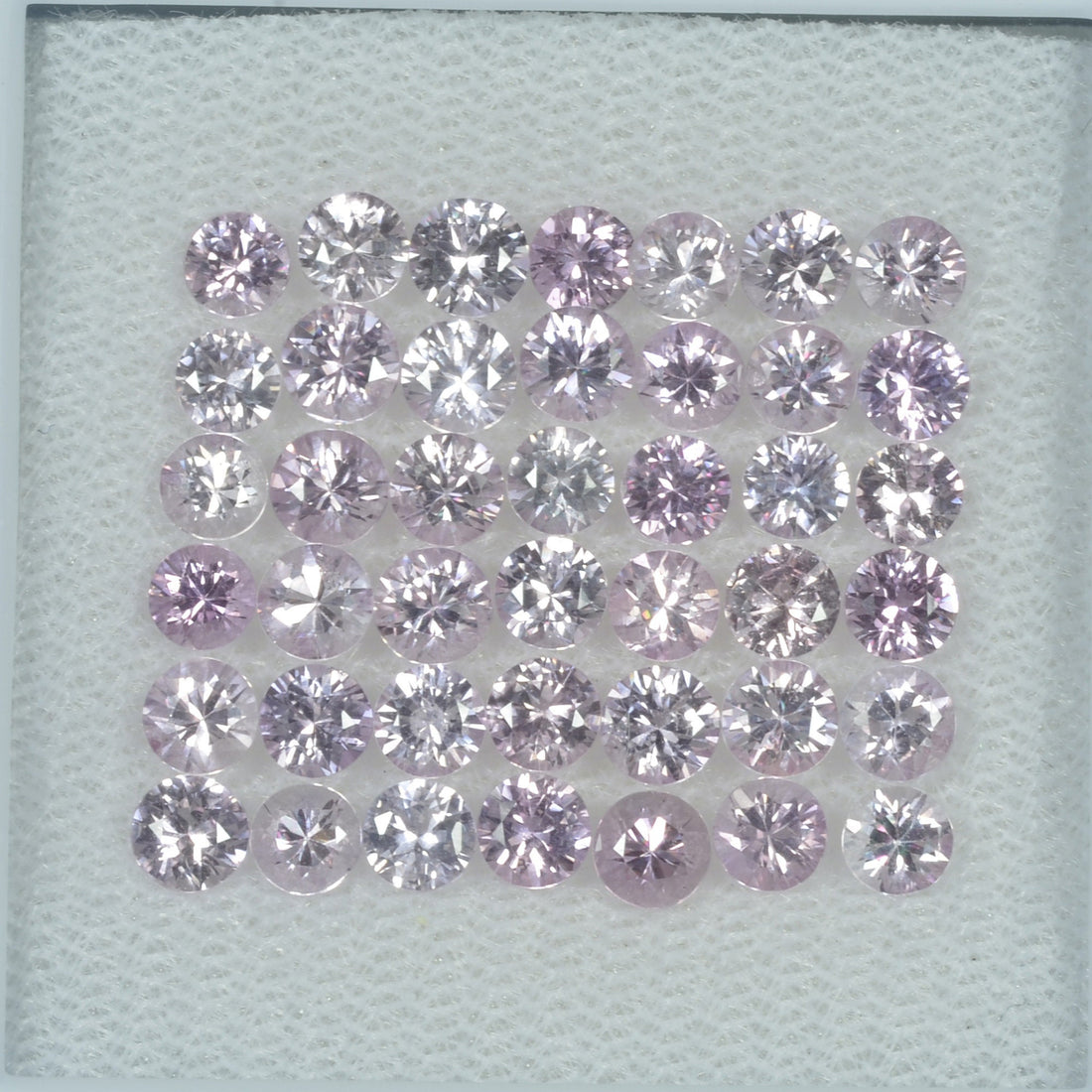 2-4.5 mm Natural Purple Sapphire Loose Gemstone Round Diamond Cut Cleanish Quality
