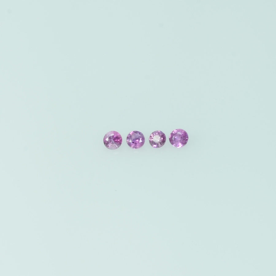 0.8-4.6 mm Natural Purple Sapphire Loose Gemstone Round Diamond Cut Pk Quality