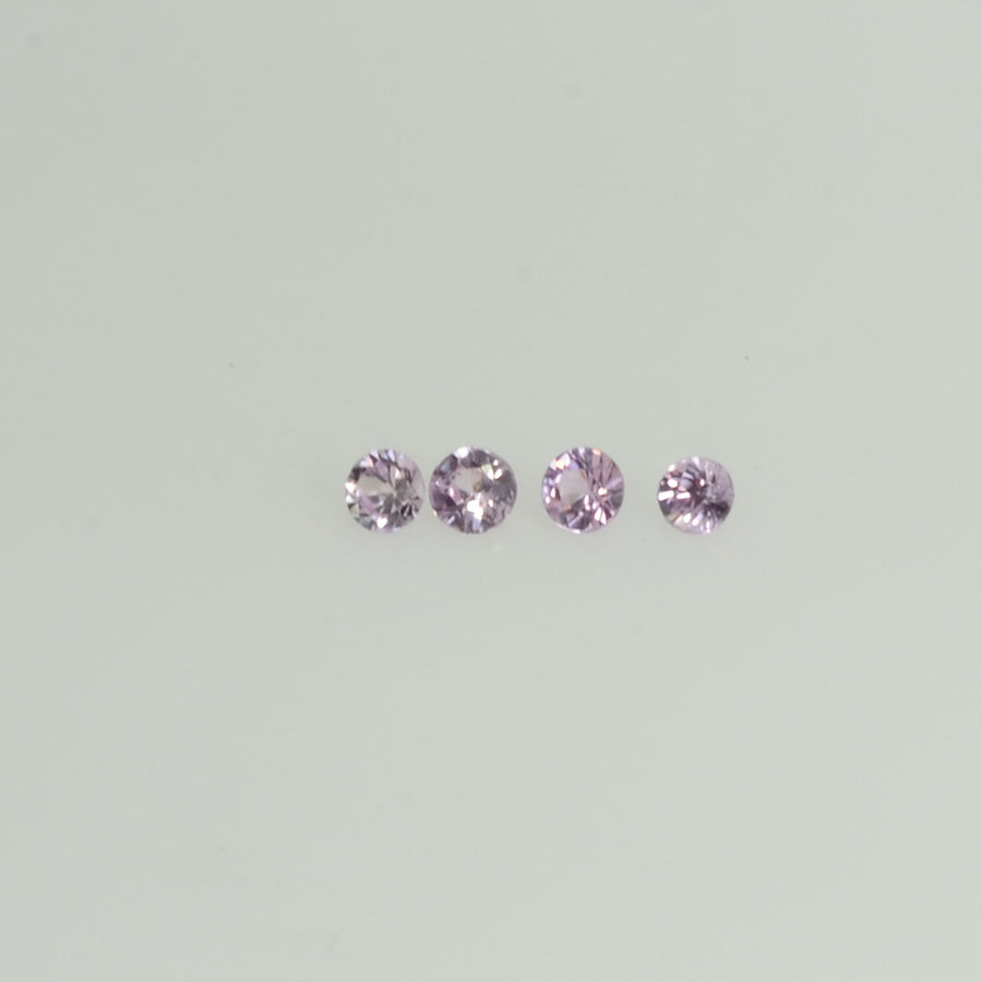 1.3-3.5 Natural Pink Sapphire Loose Gemstone Round Diamond Cut Cleanish Quality - Thai Gems Export Ltd.