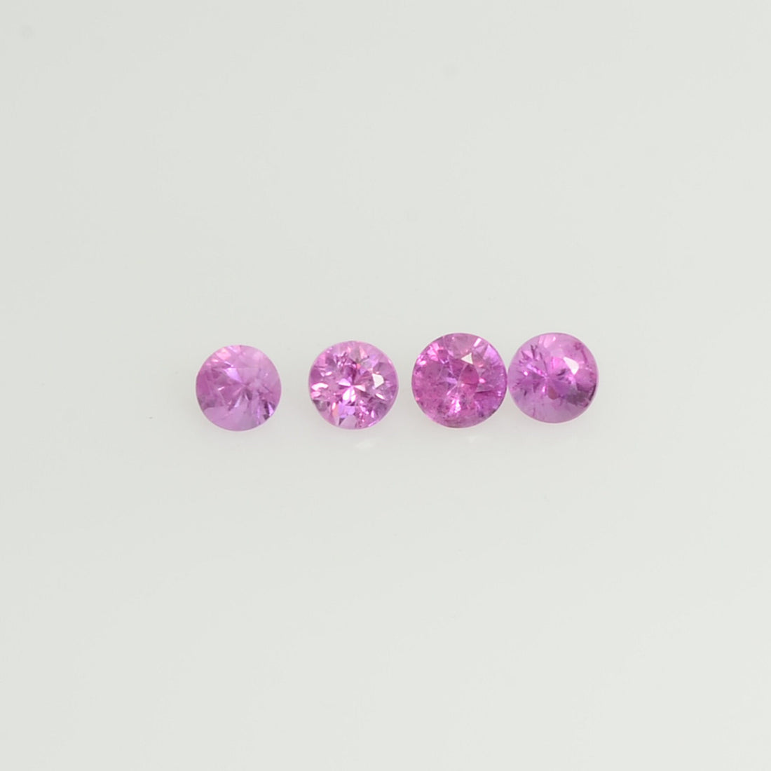 1.8-4.0 mm Natural Purple Sapphire Loose Gemstone Round Diamond Cut Pk Quality