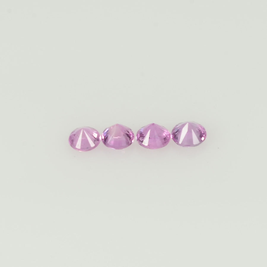 2.5 mm Natural Pink Sapphire Loose Gemstone Round Diamond Cut VS Quality Color - Thai Gems Export Ltd.