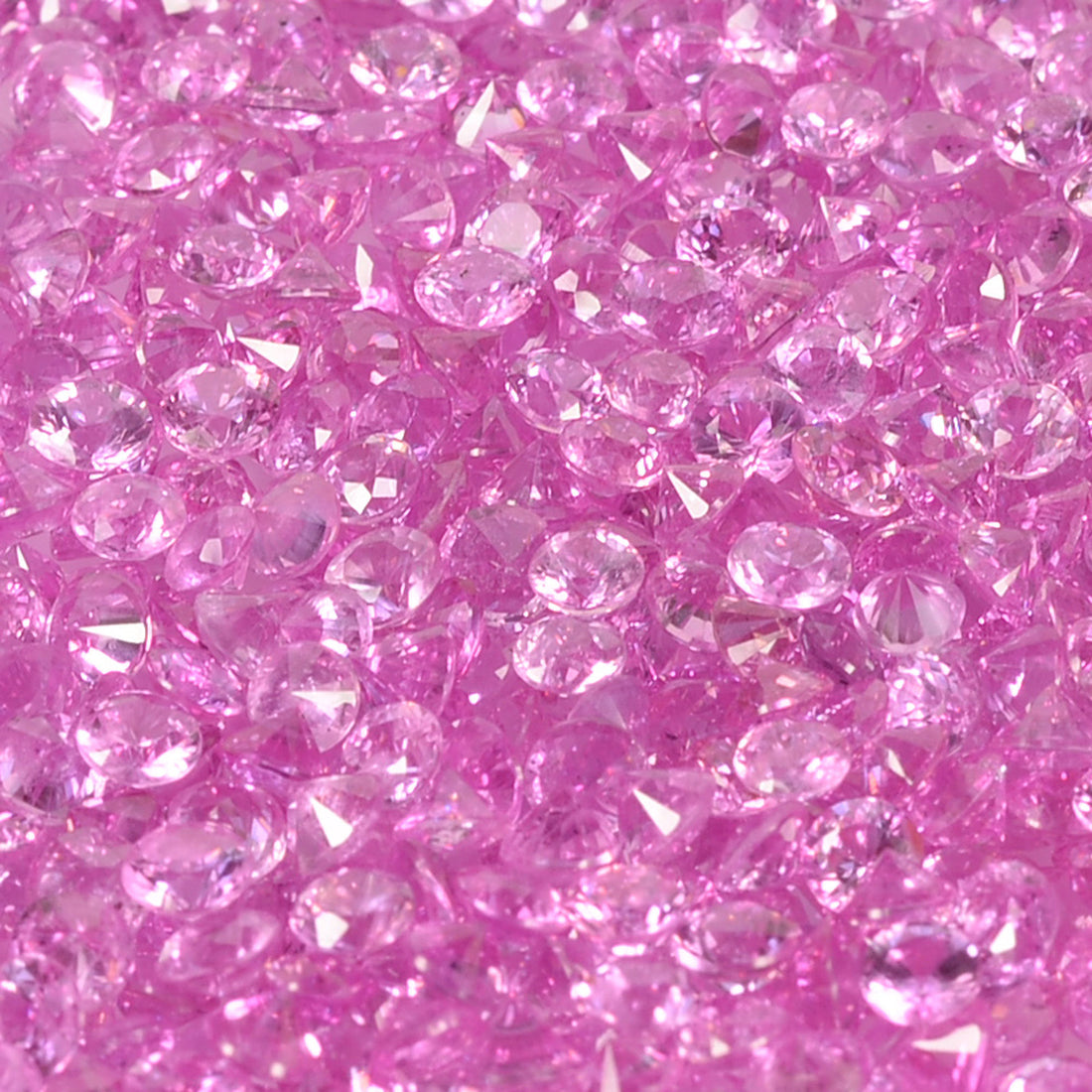 2.5 mm Natural Pink Sapphire Loose Gemstone Round Diamond Cut VS Quality Color - Thai Gems Export Ltd.