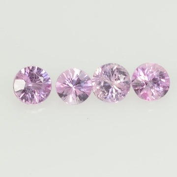 2.5 mm Natural Pink Sapphire Loose Gemstone Round Diamond Cut VS Quality Color - Thai Gems Export Ltd.