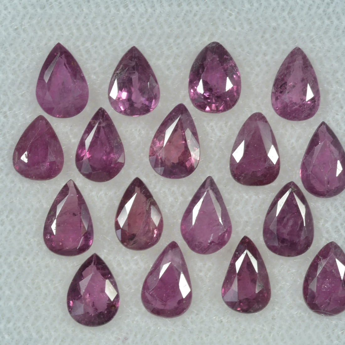 6x4 mm Natural Ruby Loose Gemstone Pear Cut