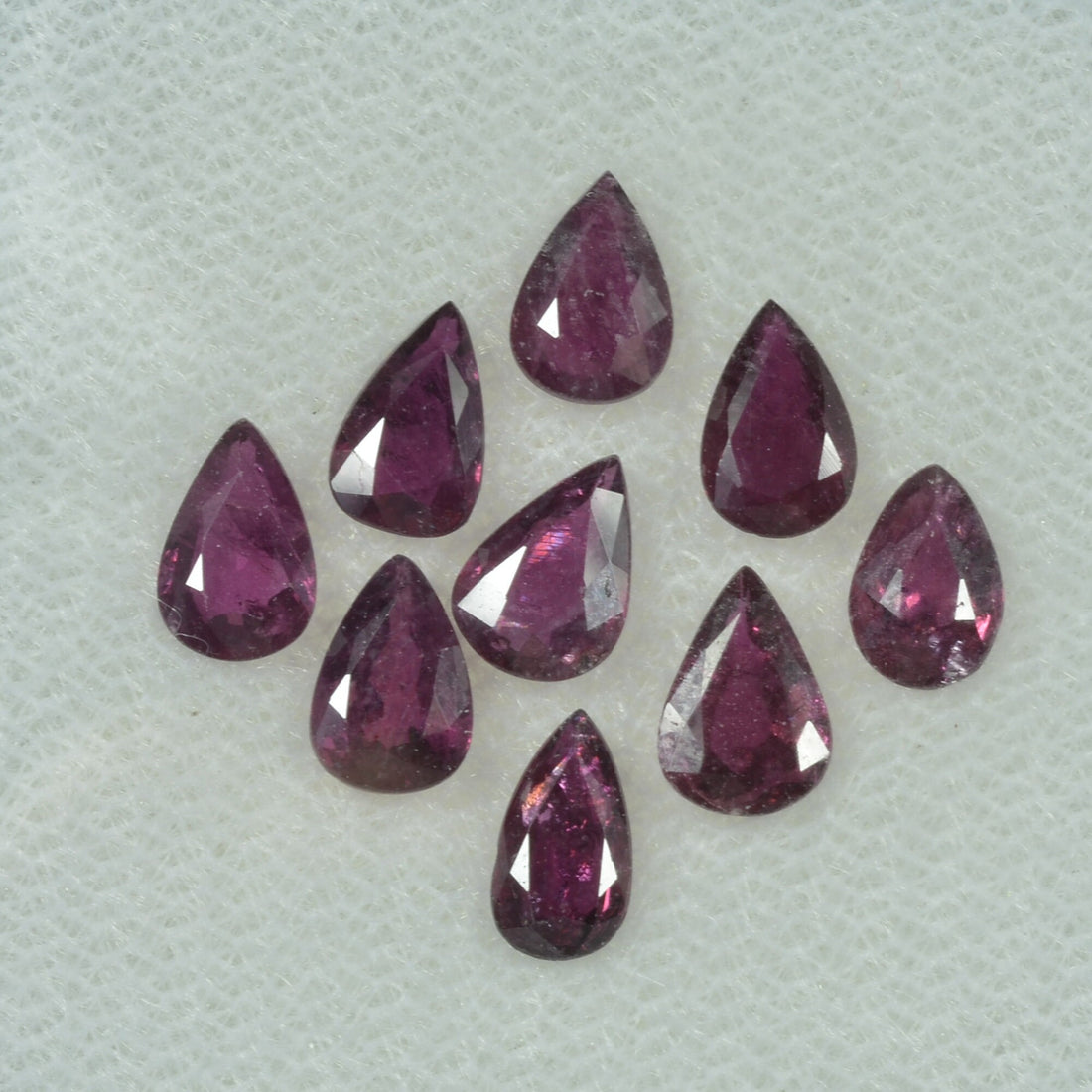 6x4 mm Lot Natural Ruby Loose Gemstone Pear Cut