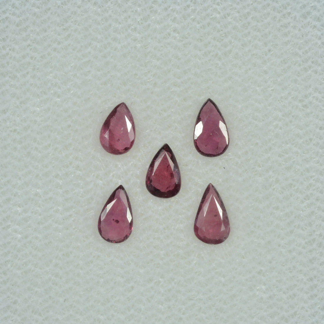 5x3 mm Lot Natural Ruby Loose Gemstone Pear Cut