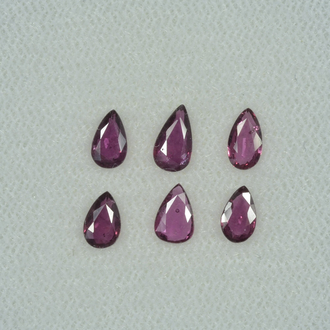 5x3 mm Lot Natural Ruby Loose Gemstone Pear Cut