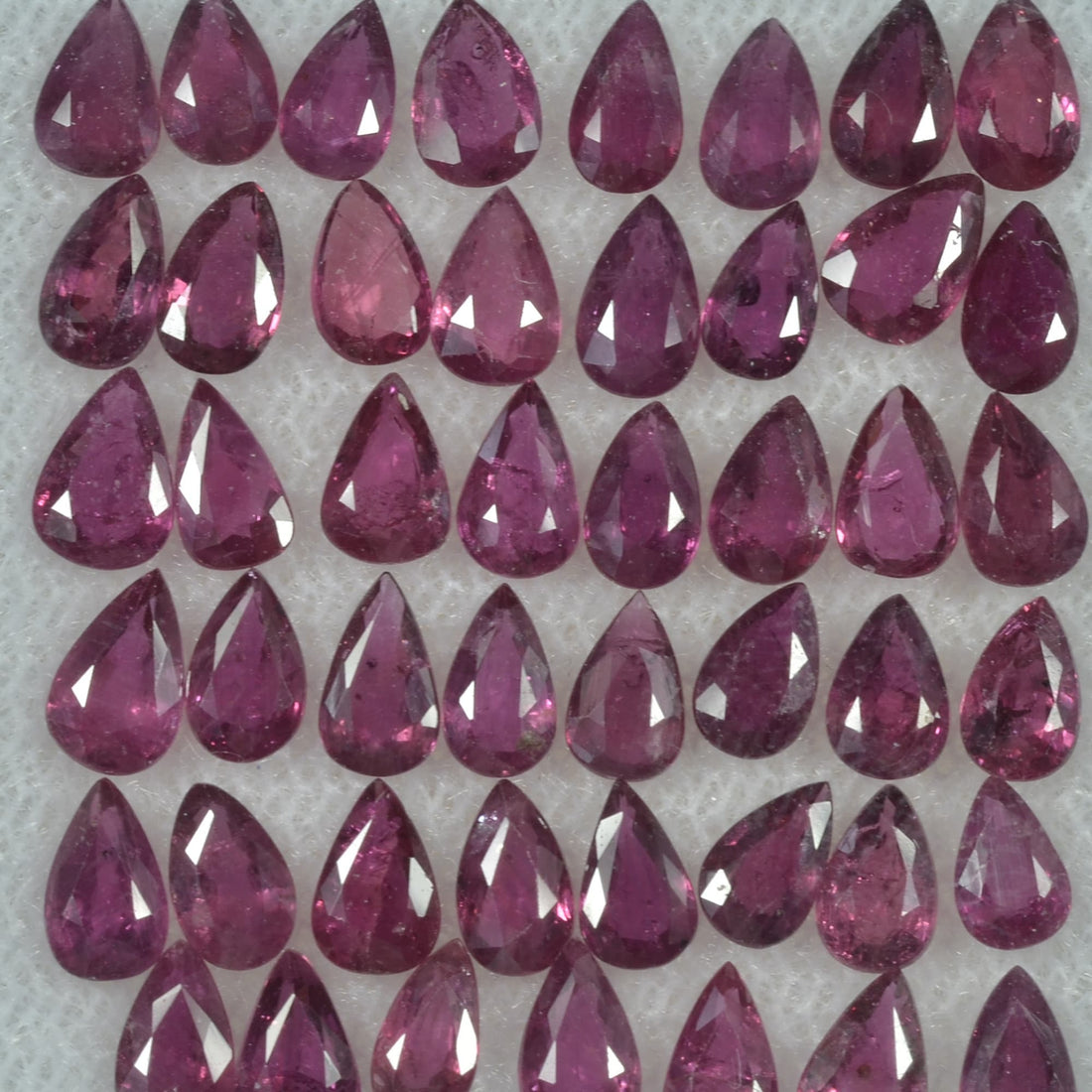 5x3 mm Natural Ruby Loose Gemstone Pear Cut