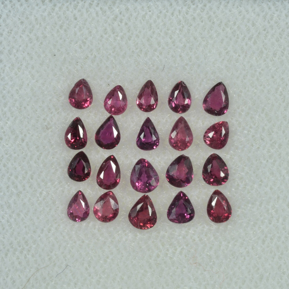 3x2 mm Natural Ruby Loose Gemstone Pear Cut