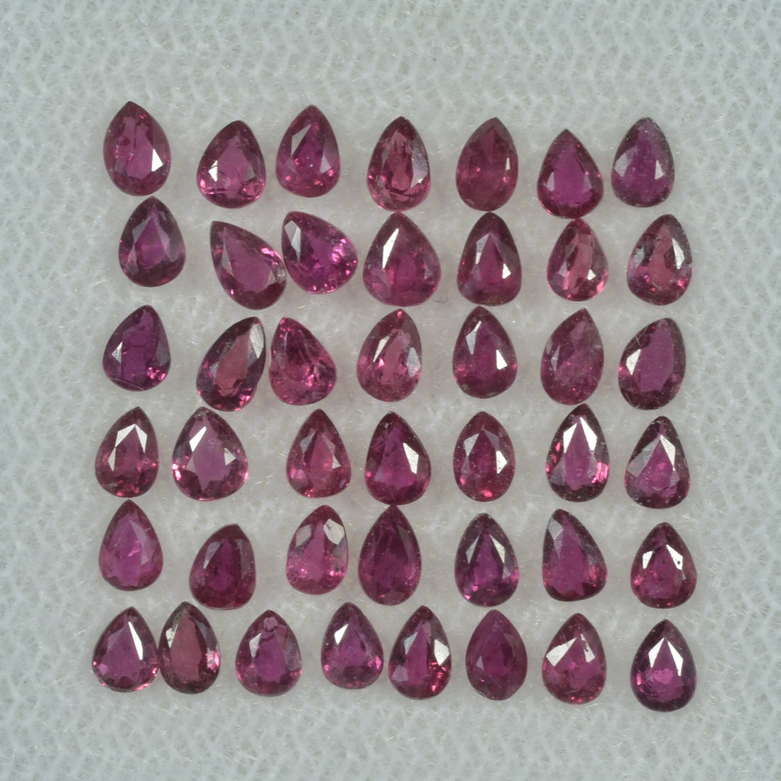 3x2 mm Natural Ruby Loose Gemstone Pear Cut