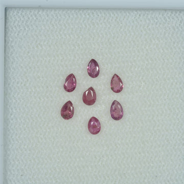 3x2 mm Natural Ruby Loose Gemstone Pear Cut