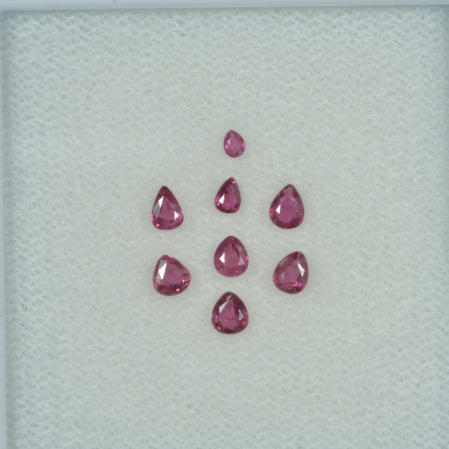 0.72 Cts Natural Ruby Loose Gemstone Pear Cut
