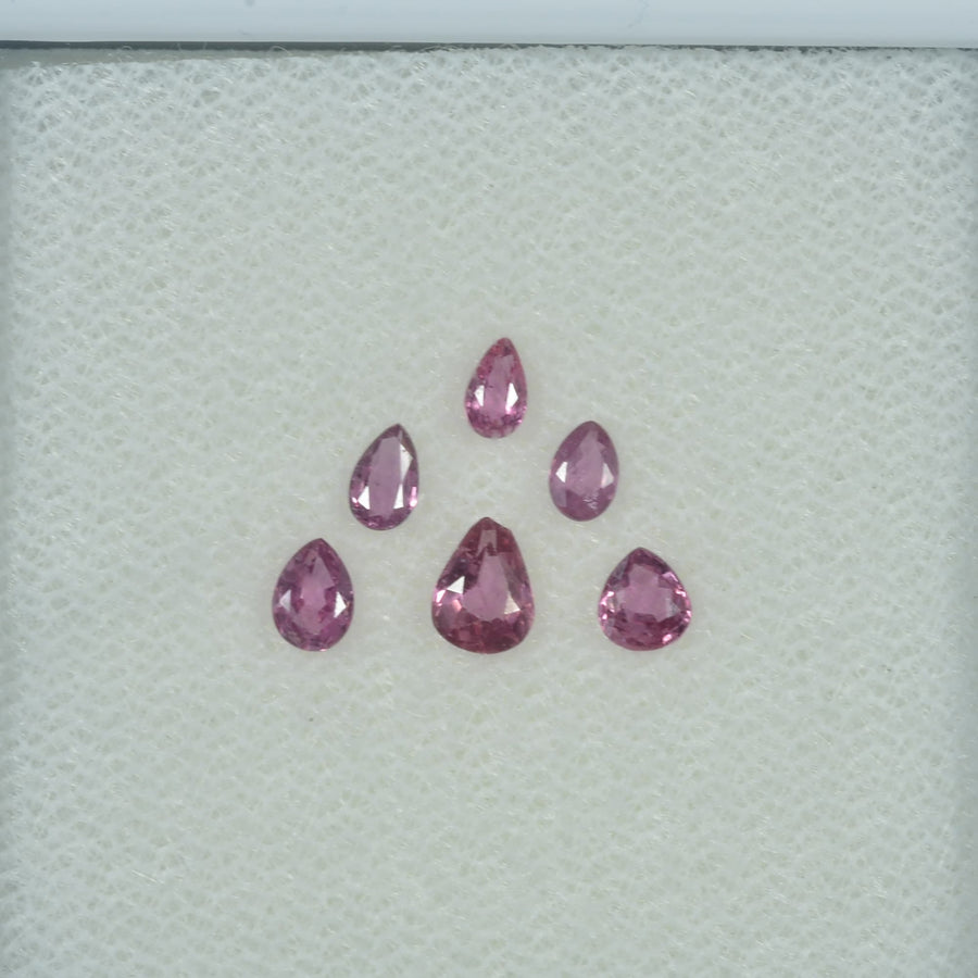 0.79 Cts Natural Ruby Loose Gemstone Pear Cut