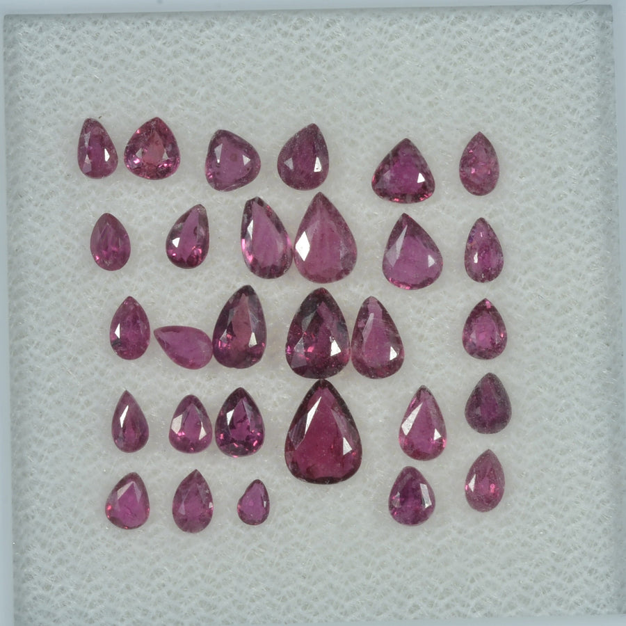 4.21 Cts Natural Ruby Loose Gemstone Pear Cut