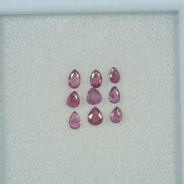 0.85 Cts Natural Ruby Loose Gemstone Pear Cut