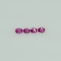 2.8-3.5 Cts Natural Pink Sapphire Loose Gemstone Round Diamond Cut
