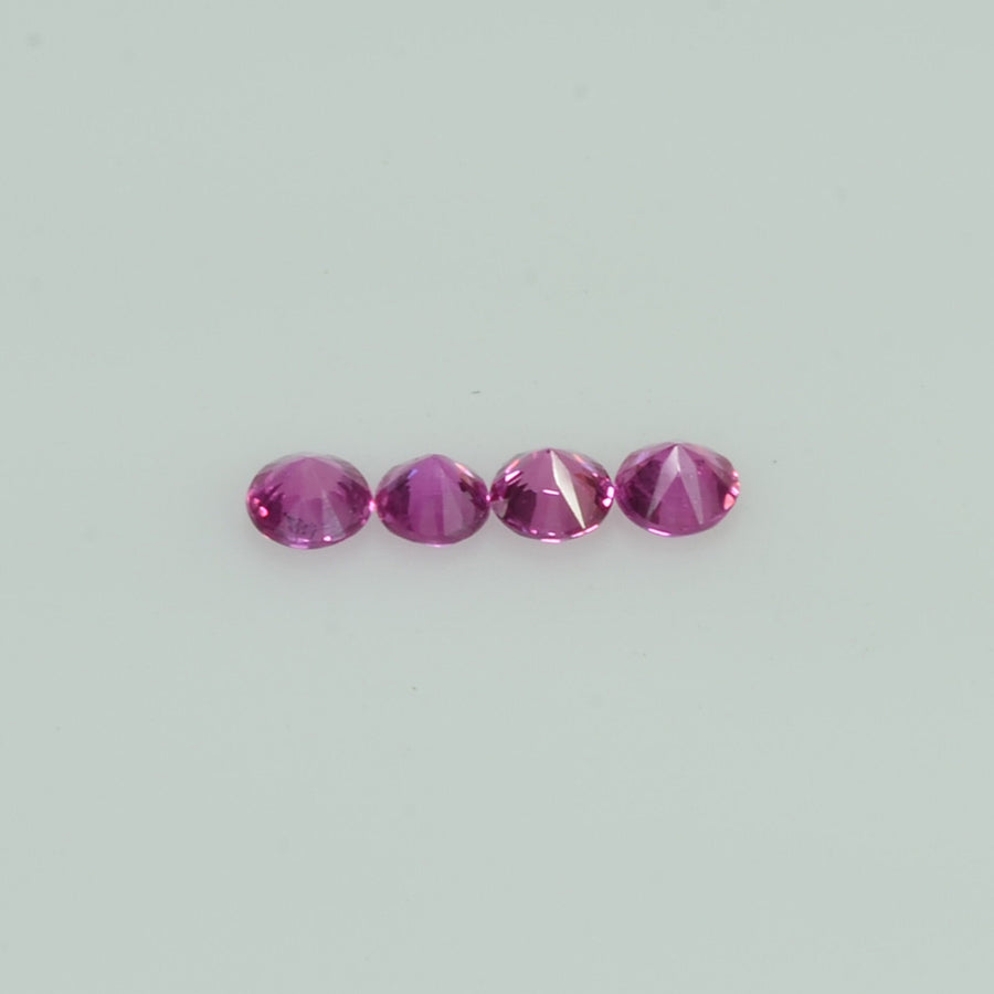 2.8-3.5 Cts Natural Pink Sapphire Loose Gemstone Round Diamond Cut