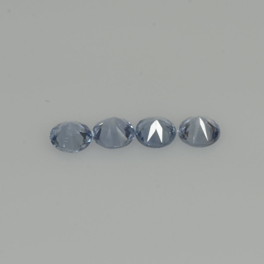 4.0-4.5 mm Natural Blue Sapphire Loose Gemstone Round Diamond Cut Vs Quality Color