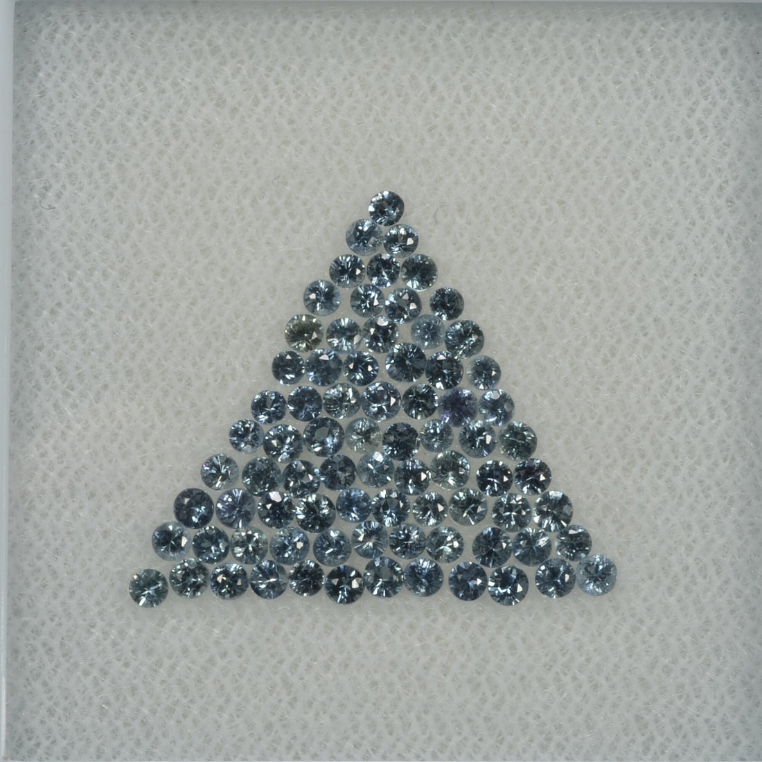 1.2-2.5 mm Natural Blue Sapphire Loose Gemstone Round Diamond Cut Vs Quality Color