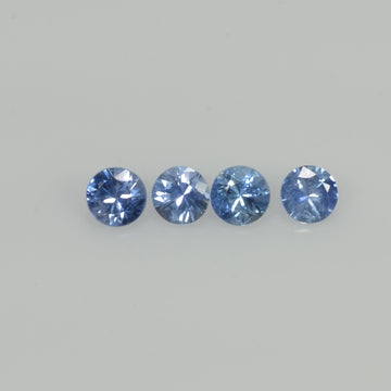 3.5 mm Natural Blue Sapphire Loose Gemstone Round Diamond Cut Vs Quality Color - Thai Gems Export Ltd.