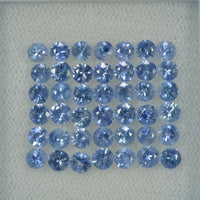 3.5 mm Natural Blue Sapphire Loose Gemstone Round Diamond Cut Vs Quality Color - Thai Gems Export Ltd.