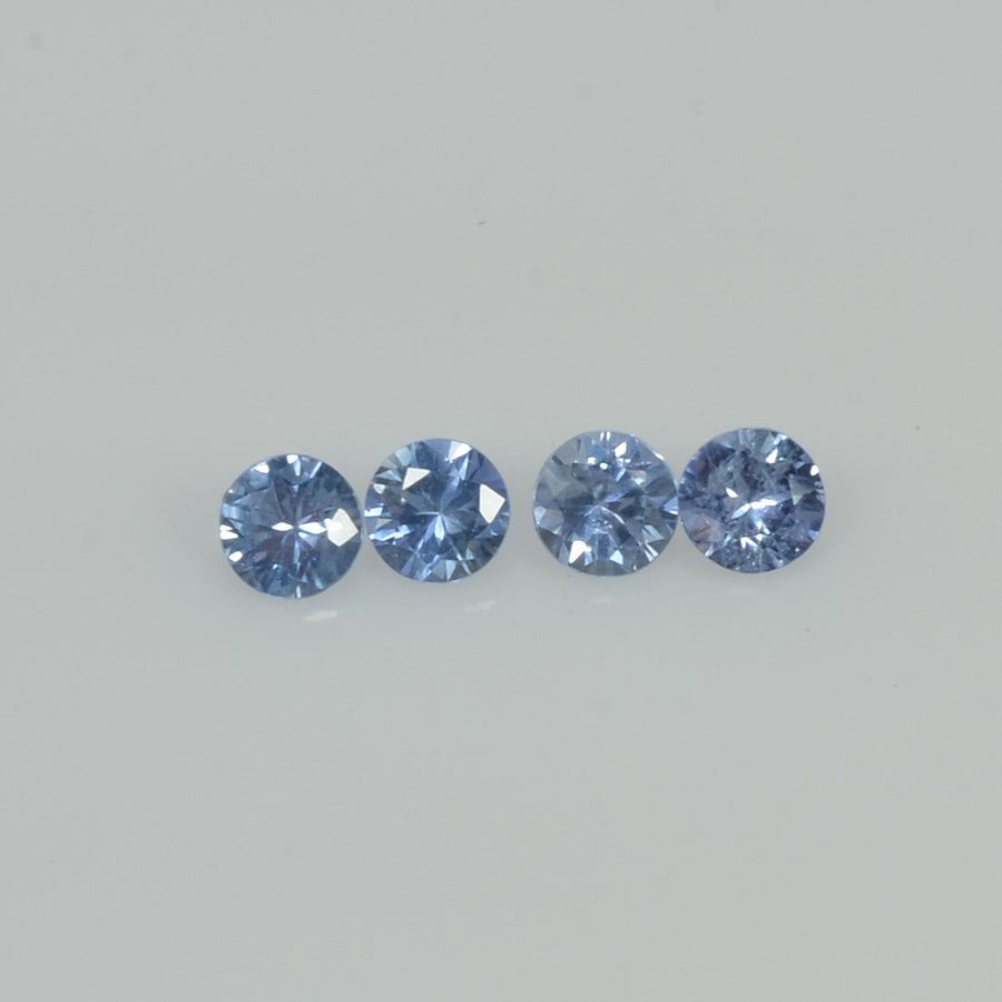 3.0-3.5 mm Natural Blue Sapphire Loose Gemstone Round Diamond Cut Vs Quality Color - Thai Gems Export Ltd.