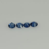3.2-4.0 mm Natural Blue Sapphire Loose Gemstone Round Diamond Cut Vs Quality Color - Thai Gems Export Ltd.