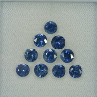 4.0-5.0 mm Natural Blue Sapphire Loose Gemstone Round Diamond Cut Vs Quality Color