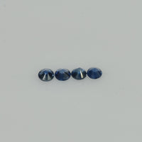 1.4-4.2 mm Natural Blue Sapphire Loose Gemstone Round Diamond Cut Vs Quality Color