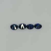 2.5-6.0 mm Natural Blue Sapphire Loose Gemstone Round Diamond Cut Vs Quality Color - Thai Gems Export Ltd.