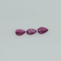 3.5x2.5 mm Natural Ruby Loose Gemstone Pear Cut