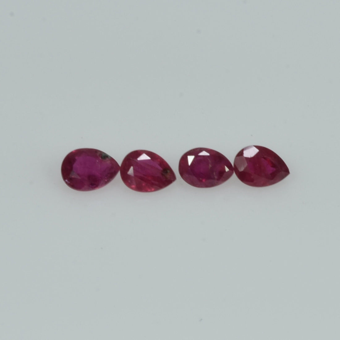 3.5x2.5 mm Natural Ruby Loose Gemstone Pear Cut