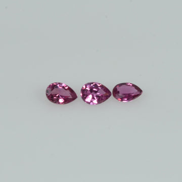 3.5x2.5 mm Natural Ruby Loose Gemstone Pear Cut