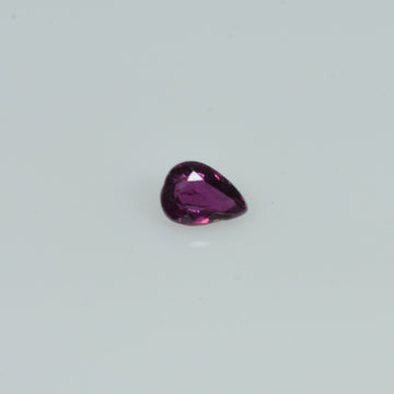 4.5x3.5 mm Natural Ruby Loose Gemstone Pear Cut