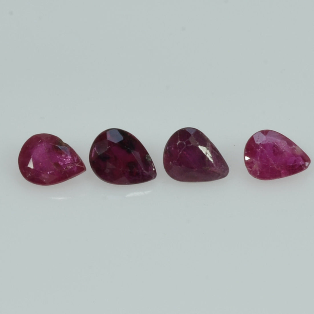 4.5x3.5 mm Natural Ruby Loose Gemstone Pear Cut